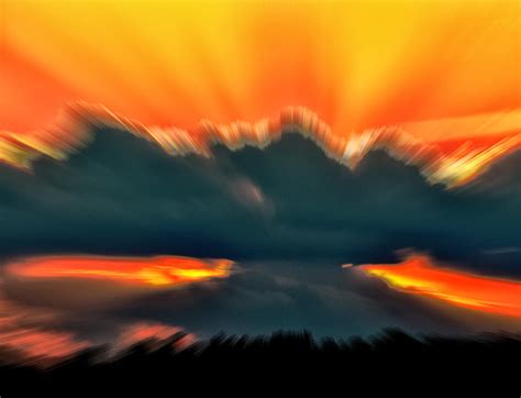 Sunset Abstract Digital Art By Chris Flees