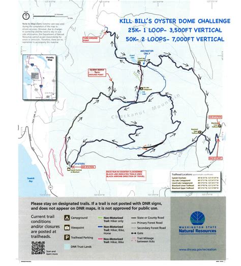 Oyster Dome Trail Map