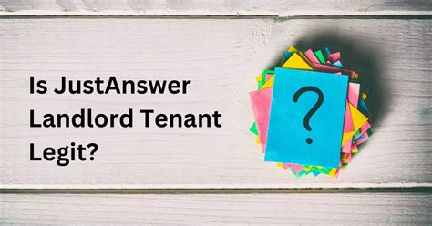 Is Justanswer Landlord Tenant Legit Rental Awareness