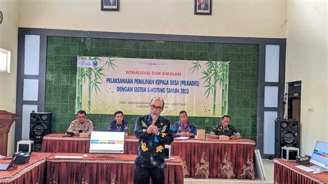 Sosialisasi Dan Simulasi Pilkades Secara E Voting Desa Ringinagung