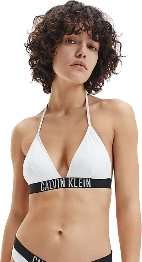 Calvin Klein Bralette Bathing Bikini Top KW0KW01824 White Ab 26 99