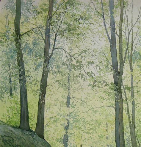 Forest Path Watercolour By Valeriy Savenets Artfinder