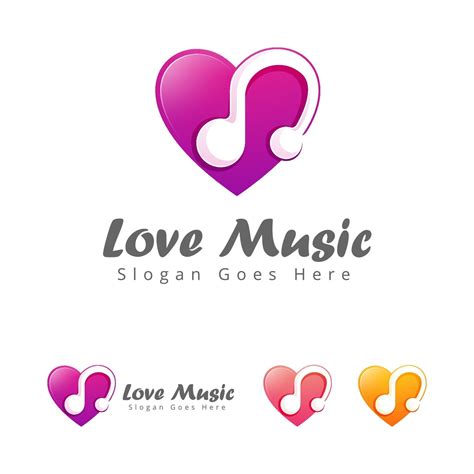 Love Music Logo Design Template 2047063 Vector Art At Vecteezy