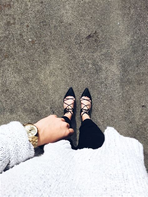 Loveee Lace Up Ballet Flats Lace Up Ballet Flats Fashion How To Wear