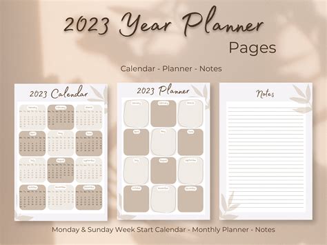 2023 Personal Planner Printable and Downloadable Daily - Etsy