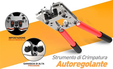 Someline Set Di Pinza Crimpatrice Capicorda Batteria Mm