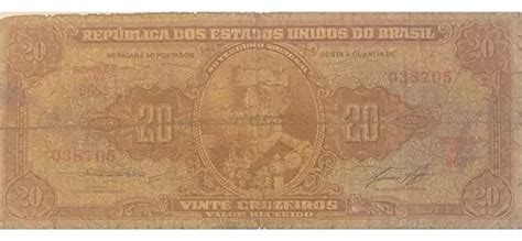 Billete Antiguo De Brasil 20 Cruzeiros Usado Meses Sin Intereses