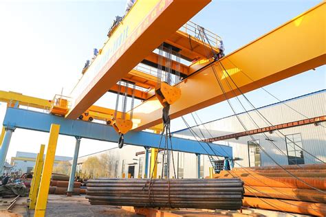 Warehouse Double Beam Ton Overhead Bridge Moving Crane China Ton