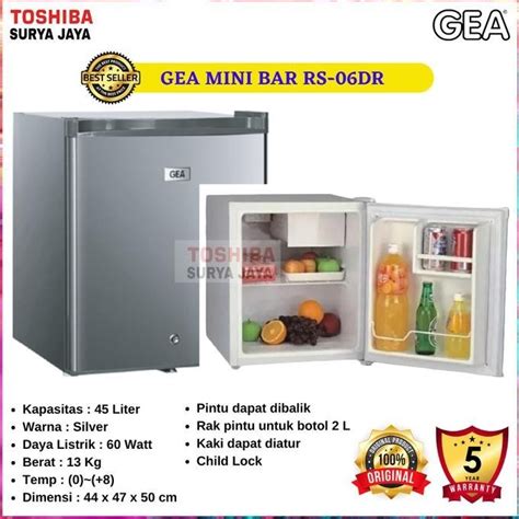 Jual Kulkas Portable Gea Mini Bar Rs 06Dr 2 Kualitas Premium Shopee