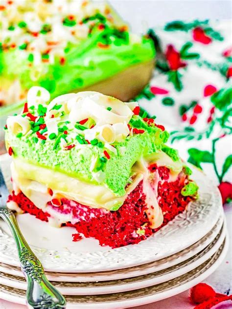 Christmas Red Velvet Poke Cake Averie Cooks