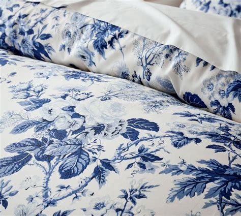 Garden Floral Percale Duvet Cover | Pottery Barn