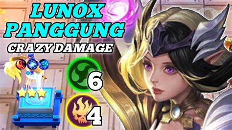 LUNOX PANGGUNG CRAZY DAMAGE MAGIC CHESS MOBILE LEGENDS COMBO LING