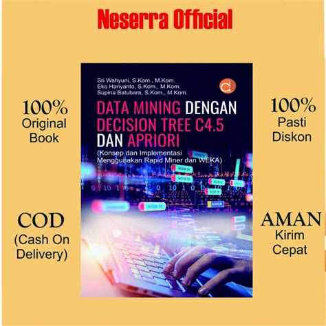 Jual Buku Data Mining Dengan Decision Tree C Dan Apriori Konsep Dan