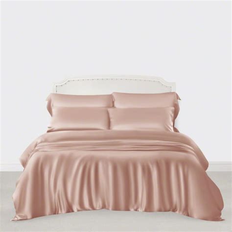 Mulberry Silk Duvet Cover Sets Naturally Dyed Pink