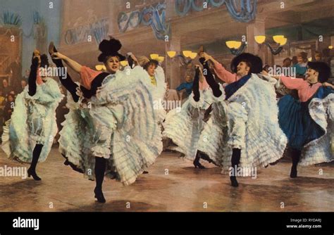 Can Can Dancers Moulin Rouge 1952 Stock Photo Alamy