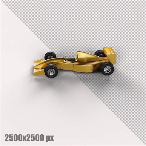 Premium Psd Realistic Yellow Formula One Car In 3d Render