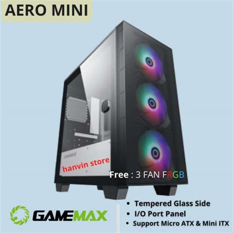 Jual Casing Gamemax Aero Mini Tempered Glass Fan Rgb Di Seller New