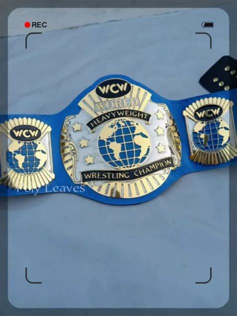 Wcw World Heavyweight Wrestling Championship Belt Replica Dual Plated 4