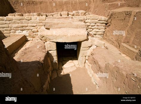 Entrance To The Burial Chamber In The Mud Brick Mastaba Of Governor