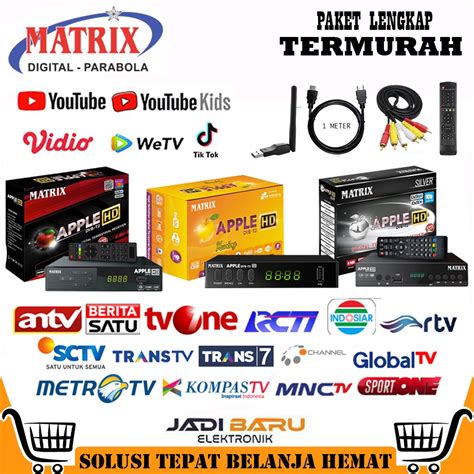 Jual Ready Cod Set Top Box Tv Digital Matrix Dvb T Apple Hd Ews