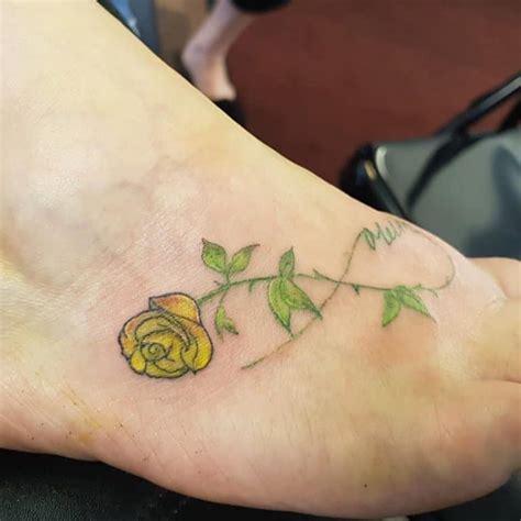 The Top 31 Yellow Rose Tattoo Ideas 2021 Inspiration Guide