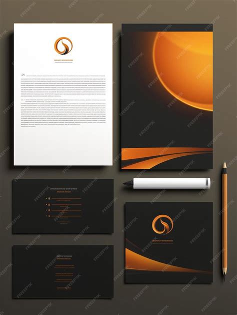 Premium Photo | Letterhead and logo design template