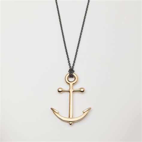 Sterling Silver Anchor Necklace | Adventure awaits! – Beehive Handmade