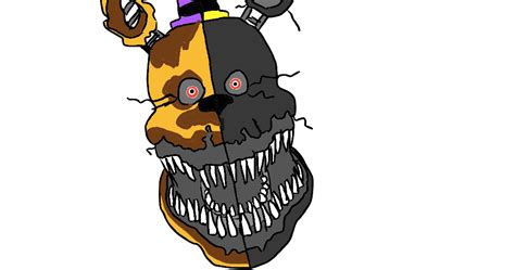 Nightmare and Nightmare Fredbear drawing by jackjackcooper on DeviantArt