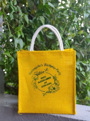 Customized Return T Jute Bag At Rs 55piece जूट गिफ़्ट बैग In