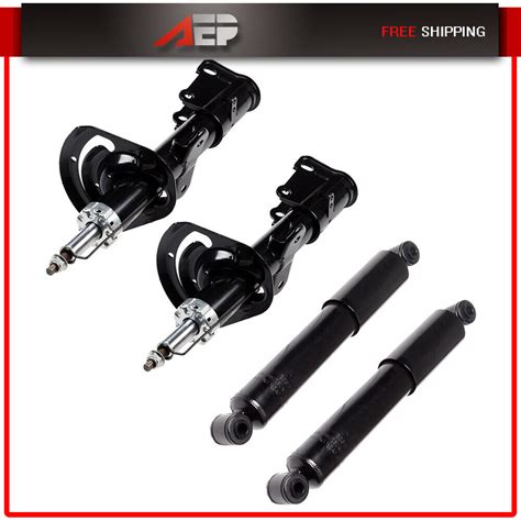 4x Front Rear Shocks Bare Struts Suspension For 2008 2014 Dodge Grand