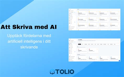 Hur Tolio AI Skrivverktyg kan Effektivisera Jobbet för Marknadsförare