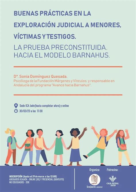 Ponencia sobre el modelo Barnahus en el Colegio de Abogados de Jaén