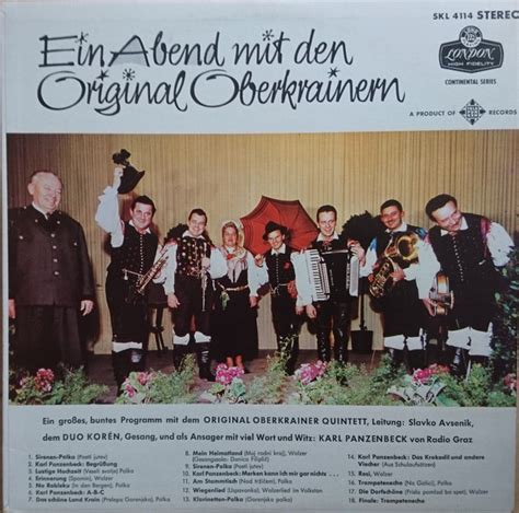 Original Oberkrainer Quintett Avsenik Ein Abend Mit Den Original