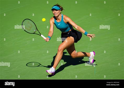 Indian Wells Etats Unis Paula Badosa Espagne En Action