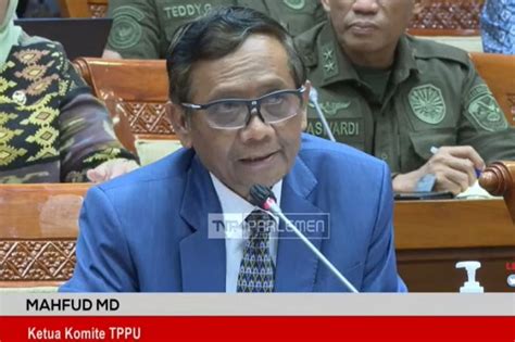 Bentuk Satgas Supervisi Kawal Transaksi Rp349 T Mahfud MD Libatkan