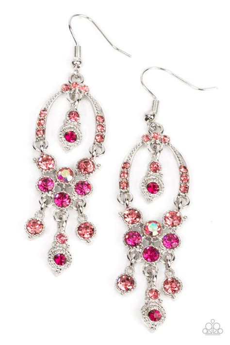 Paparazzi Sophisticated Starlet Pink Earrings