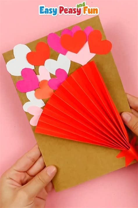 Bouquet of Hearts Valentine s Day Card Idea ในป 2024