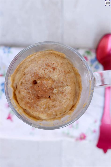 Mug cake de manzana y canela Receta fácil sin lácteos Ni Blanco Ni