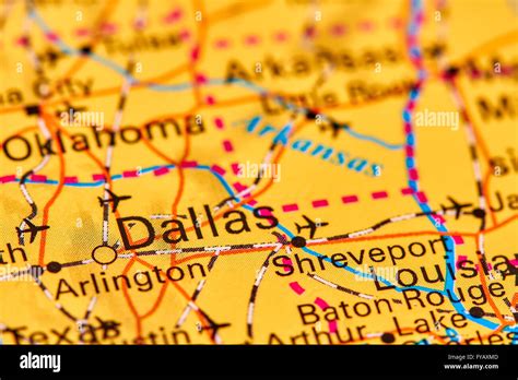Dallas Texas Map Hi Res Stock Photography And Images Alamy