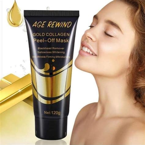 Age Rewind 24k Gold Collagen Peel Off Mask Anti Aging Wrinkle Facial Lazada Ph