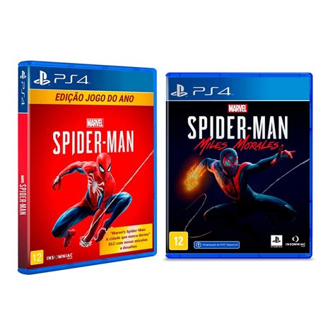 Kit Jogos Homem Aranha Playstation Spider Man Spider Man