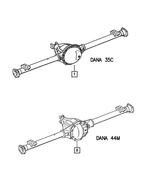 2004 Jeep Grand Cherokee Rear Axle Identification