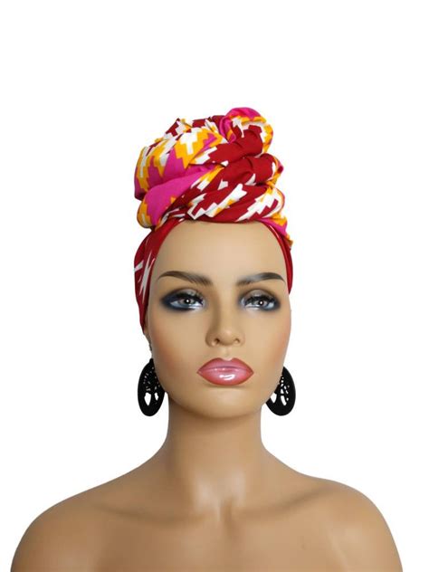 African Head Wrap Kente Etsy