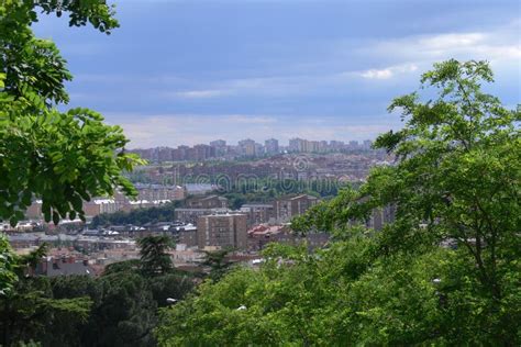 Madrid Cityscape stock image. Image of park, rain, madrid - 2941881