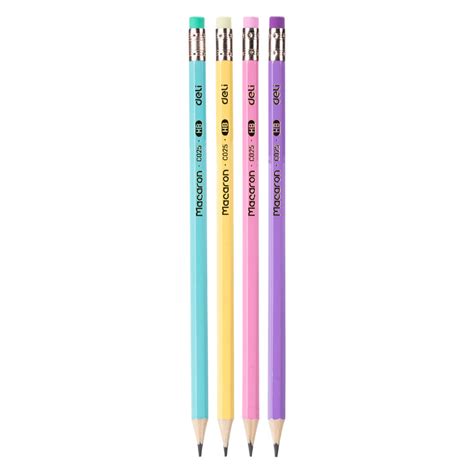 Wood Pencil With Eraser Ref C025 Hb Hb Deli Myacademia