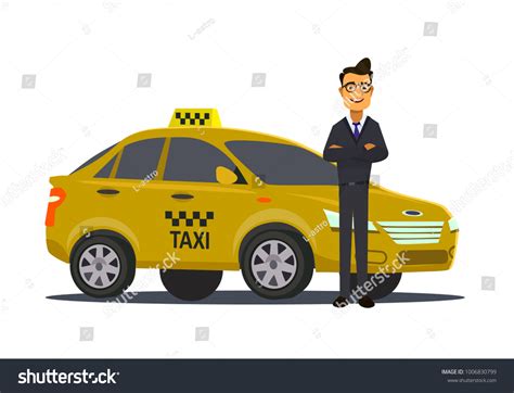 7 049 Cartoon Taxi Driver Images Stock Photos Vectors Shutterstock