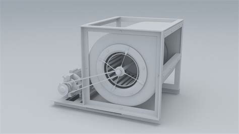 Ahu Blower Fan 3d Model Turbosquid 2027346