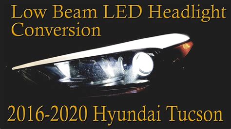 2016 2020 Hyundai Tucson LED Headlight Upgrade YouTube