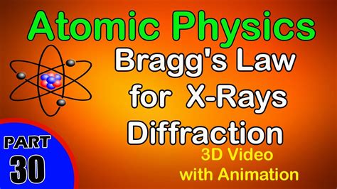 Bragg S Law For X Rays Diffraction Atomic Physics Class 12 Physics Subject Notes Lectures