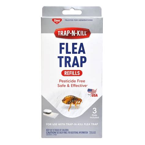 Enoz Trap N Kill Flea Trap Refills 3 Pads Et40201 The Home Depot